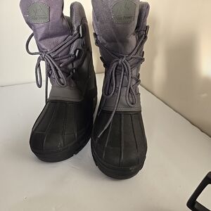 Polar Armour Mens Black and Gray Winter Boots 13 New